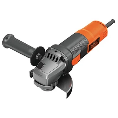 Imagen de BLACK+DECKER Amoladora 115mm 900W, Velocidad 12.000 RPM, Empuñadura Lateral 3 Posiciones, Bloqueo de Eje, Ajuste Guarda sin Llave, Protección contra Re arranque, Aluminio, BEG210