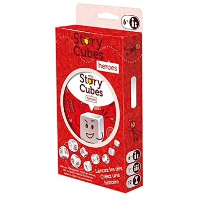 Imagen de Zygomatic Story Cubes: Héroes Juego de Dados para Contar Historias Creatividad A Partir 6 Años 1 Jugador 10 Minutos por Partida Multilenguaje (incluye Español)