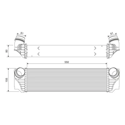 Imagen de VALEO 818367 Intercooler Aluminio sin sensor BMW: 5 Touring, GT