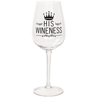 Imagen de Copa de vino &#039;His Wineness&#039;, 420 ml, en caja regalo
