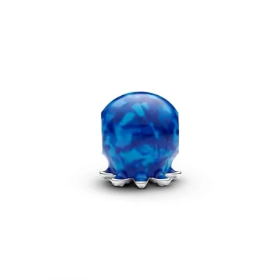 Imagen de PANDORA Moments 793463C01 Colgante de pulpo Plata ley con Cristal artificial, compatible pulseras Moments, Blau, ley, artificial.