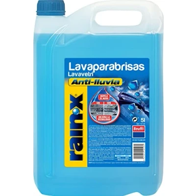 Imagen de Rain X 14126 Lavaparabrisas anti lluvia protección 5C, Fabricado en España, Repelente lluvia, Parabrisas, 5 litros