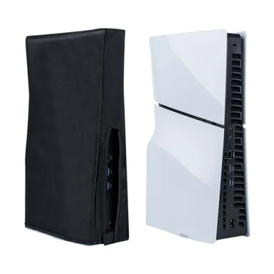 Imagen de Mcbazel PS5 Slim Funda Antipolvo, Cubierta Protectora Antirrayas, a Prueba de Polvo para Consola Juegos Playstation 5 Digital/Disc Negra