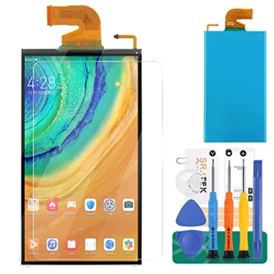 Imagen de Kit de montaje cristal digitalizador pantalla LCD para Switch, película templada, pegamento y herramientas