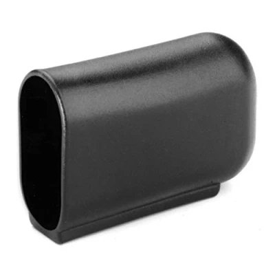 Imagen de 4 tapones para pies ovalados patas de mesa, plástico, color negro (40 x 20 mm)