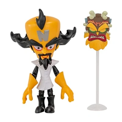 Imagen de BANDAI Crash Bandicoot Figuras de acción del Dr. Neo Cortex con máscara Juguete 11 cm y Accesorios Soporte coleccionables como mercancía Regalos