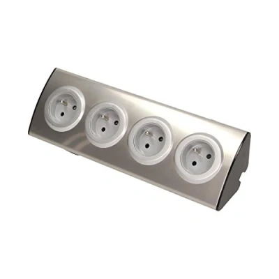 Imagen de Orno Muebles Enchufe 4 x 250 V AC, Inox, 1 Pieza, or de Ae 1340