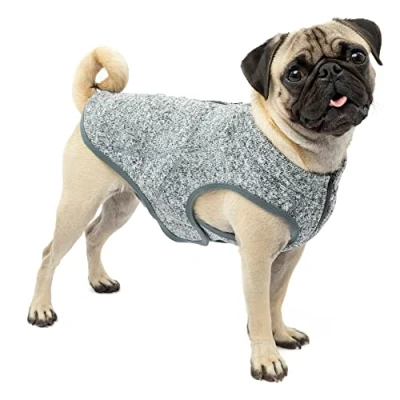 Imagen de Kurgo Core Abrigo para Perro, Chaleco Polar Chaqueta Perros, Forro Polar, Ligero, Abertura con Cremallera Arnés, Cuello Ajustable, Violeta, XS