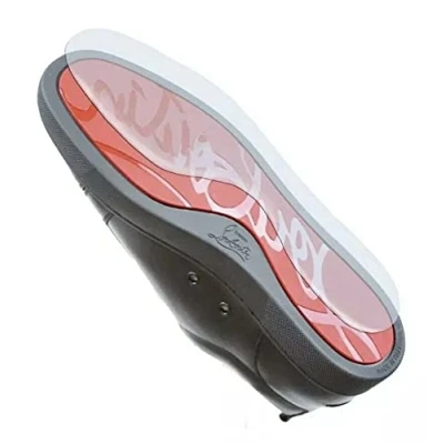 Imagen de Zapato de hombre único protector rojo suela transparente etiqueta protectora entrenador calidad