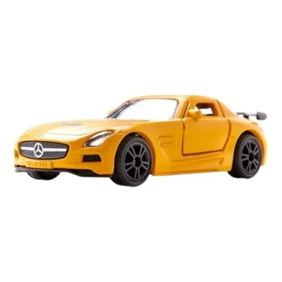 Imagen de siku 1542, Mercedes Benz SLS AMG Coche deportivo Black Series, Metal/plástico, Naranja, Apertura de puertas ala gaviota, Neumáticos goma
