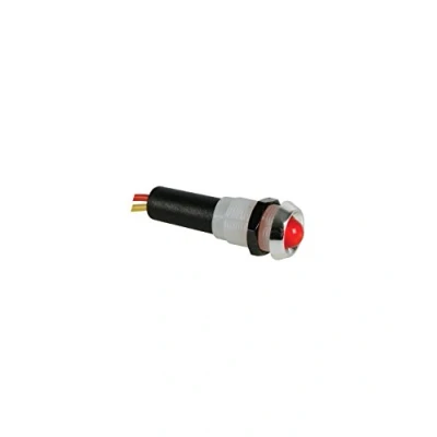 Imagen de Perel 124009 Aparato lámpara LED Señal, 12 VDC, ABS Cromo, Rojo parpadeante