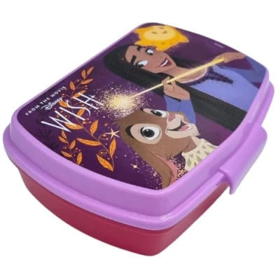 Imagen de Stor, Sandwichera de Wish, Fiambrera Rectangular para Almuerzos y Meriendas, Lonchera la Escuela o Excursiones, 1 Compartimento 17x14x6 CM