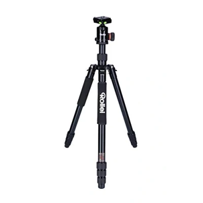 Imagen de Rollei C6i trípode para cámara con cabezal de y funda aluminio Compatible Arca Swiss, negro