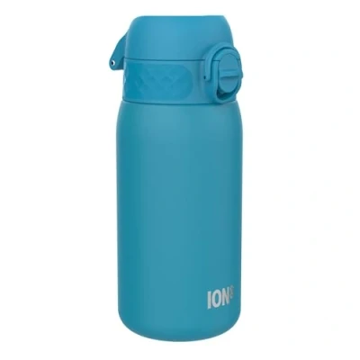 Imagen de Ion8 Botella Termica de Agua Acero Inoxidable para Niños, 320ml, a Prueba Fugas, Fácil Abrir, Cerradura Segura, Aptas Lavavajillas, Asa Transporte, Limpiar, Azul