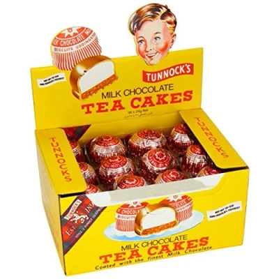 Imagen de La leche con chocolate real pastas de té Tunnock 2 x 36