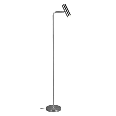 Imagen de Trio, Lámpara de pie, Marley 1xGU10, max.5,0 W Cuerpo: Metal, Níquel mate A:23,0cm, A:151,0cm, P:39,0cm Interruptor,IP20,Sin bombilla
