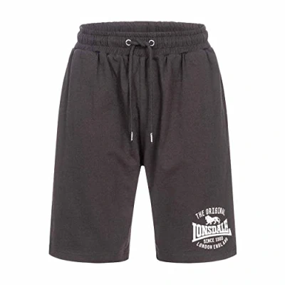 Imagen de Lonsdale Normale Passform Traprain Shorts, Hombre, Talla: XL, Black white