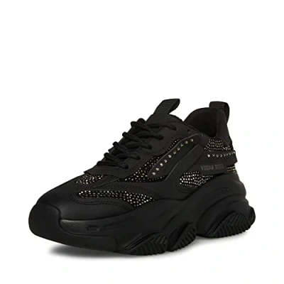 Imagen de Steve Madden Posesión, Zapatillas Mujer, Diamante de imitación Negro, 38 EU