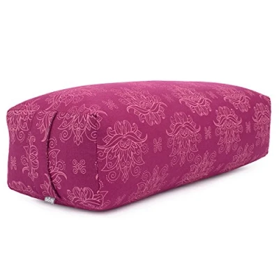 Imagen de Bodhi Bolster de Yoga Salamba Lotus Colección Maharaja Rectangular Funda lavable algodón Rollo Yogaroll con relleno espelta Accesorios para restaurativo y Yin