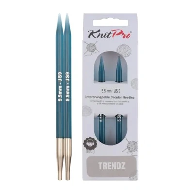 Imagen de Knit Pro Trendz: Knitting Pins: Circular: Interchangeable: 5.50 mm, Acrílico, 5,5 mm