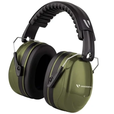 Imagen de Vanderfields Cascos Antiruido Adultos 33dB, Cancelación de Ruido, Insonorizados Para Estudiar, Auriculares Aislantes Protector Auditivo, Trabajo, Construcción, Tiro Deportivo