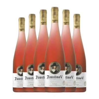 Imagen de Faustino V Rioja Joven 75 cl Vino rosado (Caja de 6 Botellas cl)