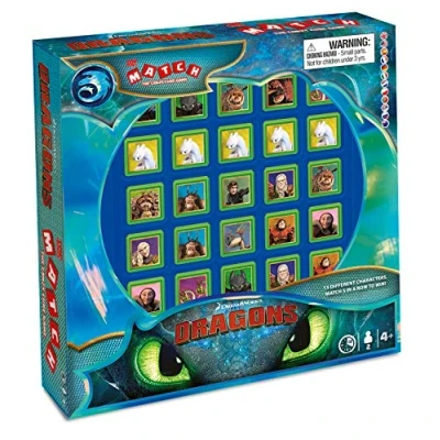 Imagen de Winning Moves Match Dragons How To Train Your Dragon Diente desdentado Accesorios, Color (063285)