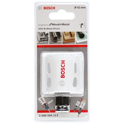 Imagen de Bosch Professional Progressor for Wood and Metal Sierra de corona (para madera y metal, diámetro 41 mm, accesorios para taladro)