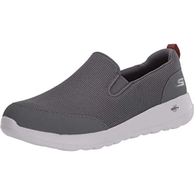 Imagen de Skechers GO WALK MAX CLINCHED, Zapatillas para Hombre, Gray Textile /Burgundy Trim, 45.5 EU