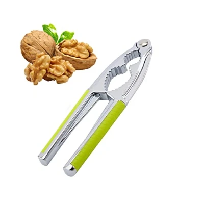 Imagen de Cascanueces，Galleta metálica de Nogal ，Cascanueces Acero Inoxidable,Abridor con Mango Antideslizante,Para Nuez,Castañas,Nueces Brasil,Multifunción Herramientas Cocina (Grün)