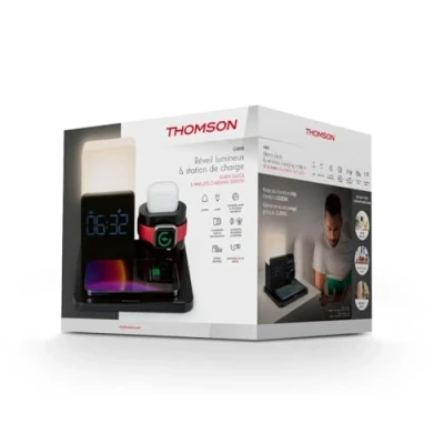 Imagen de Reloj despertador estacion carga cl800i thomson