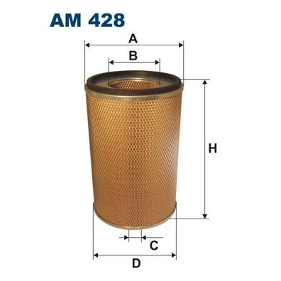 Imagen de FILTRON AM 428 Filtro de aire 345 230 Cartucho filtrante RENAULT TRUCKS: Midliner