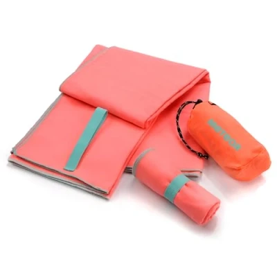 Imagen de meteor Toalla Microfibra Secado rápido Ultra Ligero Absorbente Ideal para Deporte Yoga Viajes Playa Campamento Baño Niños, Hombres y Mujeres Varios Tamaños Colores (42x55cm, Rosa)