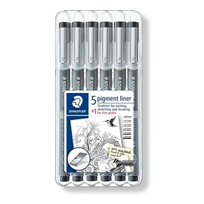 Imagen de Staedtler 308 02 9 Rotulador de punta fina, Multicolor, Paquete 6