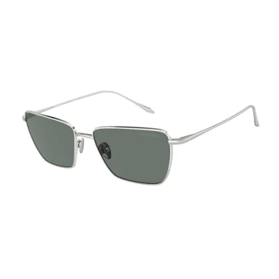 Imagen de Giorgio Armani Mujer AR6153 301511 Gafas de sol Metal Plata Gris Cuadrada Normal