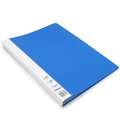 Imagen de Waytex 931333B Protector de documentos (A4, 80 hojas, polipropileno, 40 fundas transparentes), color azul