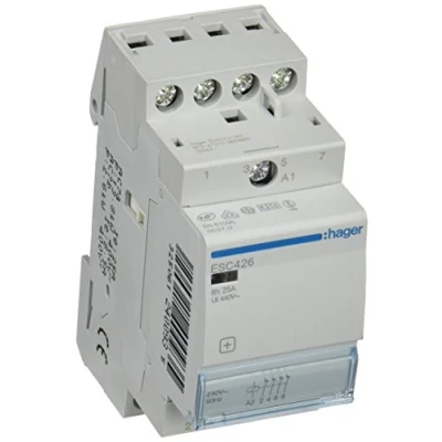 Imagen de Hager ESC426 Contactor, 25A, 4NC, 230V