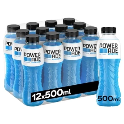 Imagen de Powerade Ice Storm Zero, 500ml Bebida Isotonica Pack de 12