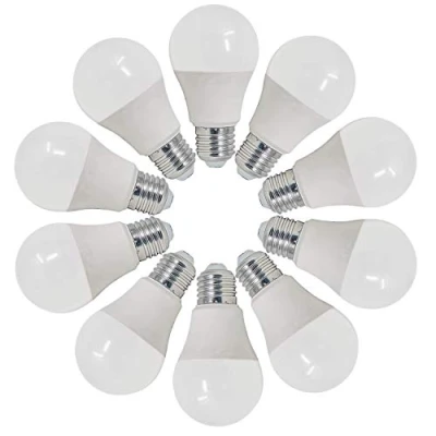 Imagen de ZONE LED Pack de 10 bombillas E27, 10,5 W, 1055 lúmenes, luz blanca cálida, 3000 K, equivalente a 75 A60, 200, bajo consumo