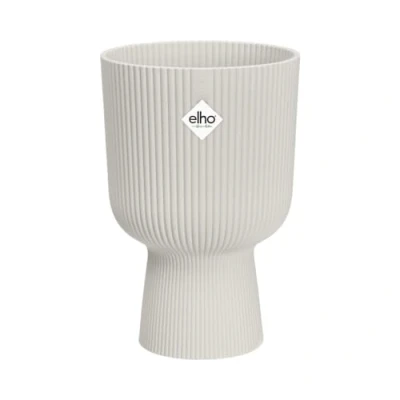 Imagen de Elho Vibes Fold Coupe 14 Macetero por Interior Ø 13.9 x H 21 cm Blanco/Silky White