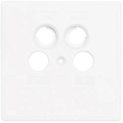 Imagen de Axing SZU 2 00 Placa de Cubierta para Toma Pared Antena, BSD 961 x, Blanco