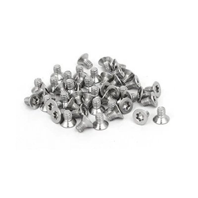 Imagen de SOURCING MAP sourcingmap M2.5 x 4 mm Tornillos Torx de seguridad cabeza avellanada acero inoxidable 304 48pcs