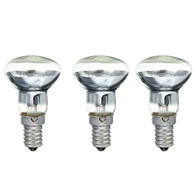 Imagen de Daconovo Lámpara de Lava Repuesto E14 R39 30W Tornillo En Bombilla Reflector Transparente Bombillas Luz Puntual Incandescente 3 Pieza
