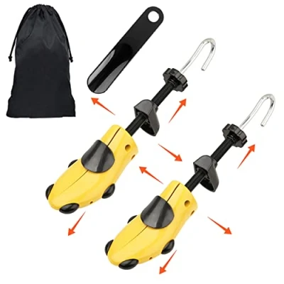 Imagen de Halcent 1 Par Hormas Zapatos Mujer Hombre, de Plástico, Justable Longitud y Anchura, Horma Hombre