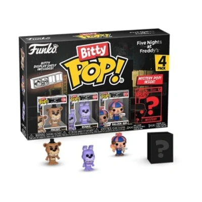 Imagen de Funko Bitty Pop! Five Nights At Freddy&#039;S (FNAF) Freddy 4PK Freddy, Bonnie, Balloon Boy Y una Minifigura Misteriosa Sorpresa 0.9 Inch (2.2 Cm) Coleccionable Repisa Apilable Incluida