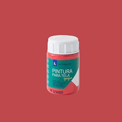 Imagen de Pintura para tela Opaque To 06 Rojo 35ML La Pajarita, de aplicación directa sobre