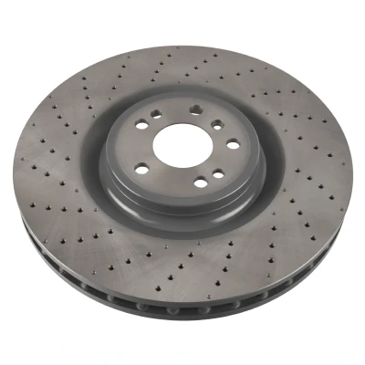 Imagen de BLUE PRINT ADU1743122 Disco de freno Eje delantero 375 36 5 112 perforado/ventil. int. revestido altamente carbonizado MERCEDES BENZ: Clase ML, GLS