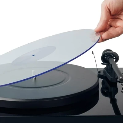 Imagen de Alfombrilla acrílica para Tocadiscos BlueLit LP Slipmat