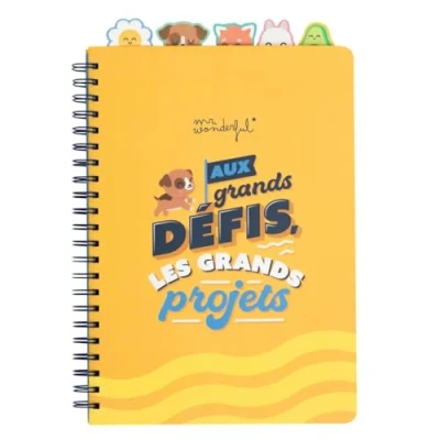 Imagen de Sr. Wonderful Cuaderno A4 con separadores de pestañas, para grandes desafíos, proyectos