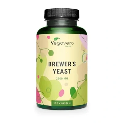 Imagen de Levadura de Cerveza Vegavero® 2500mg Salud Intestinal + Cabello Uñas Analizado en Laboratorio Vegano y Sin Aditivos